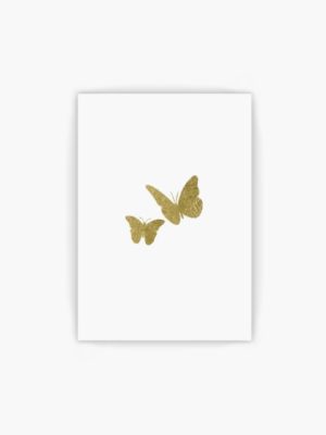 free printable gold butterfly