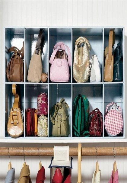 handbag storage ideas