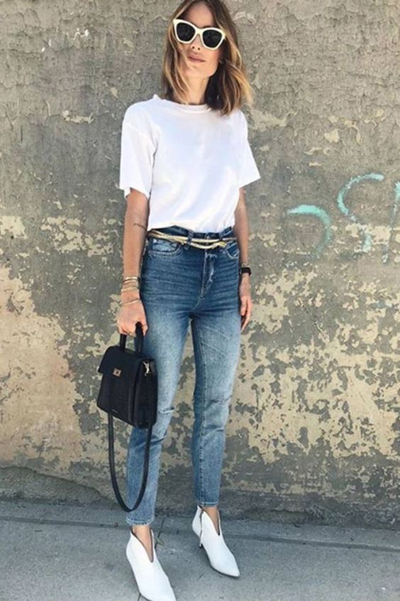 how to style a white tshirt