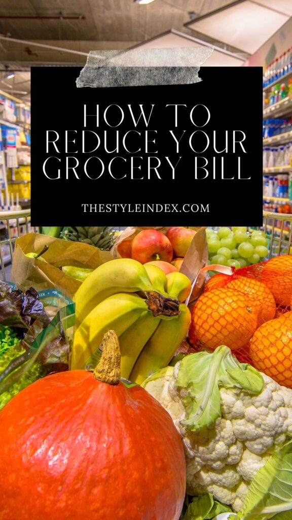 How to reduce your grocery bill