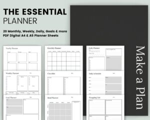planner sheets